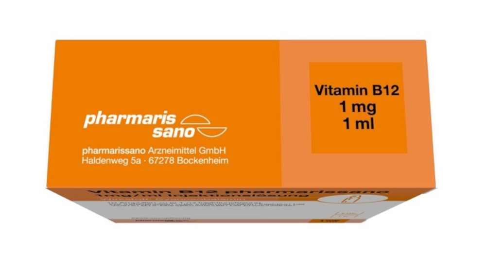 Vitamin B12 pharmarissano 1 mg/ml Injektionslös. 10X1 ml Injektionslösung
