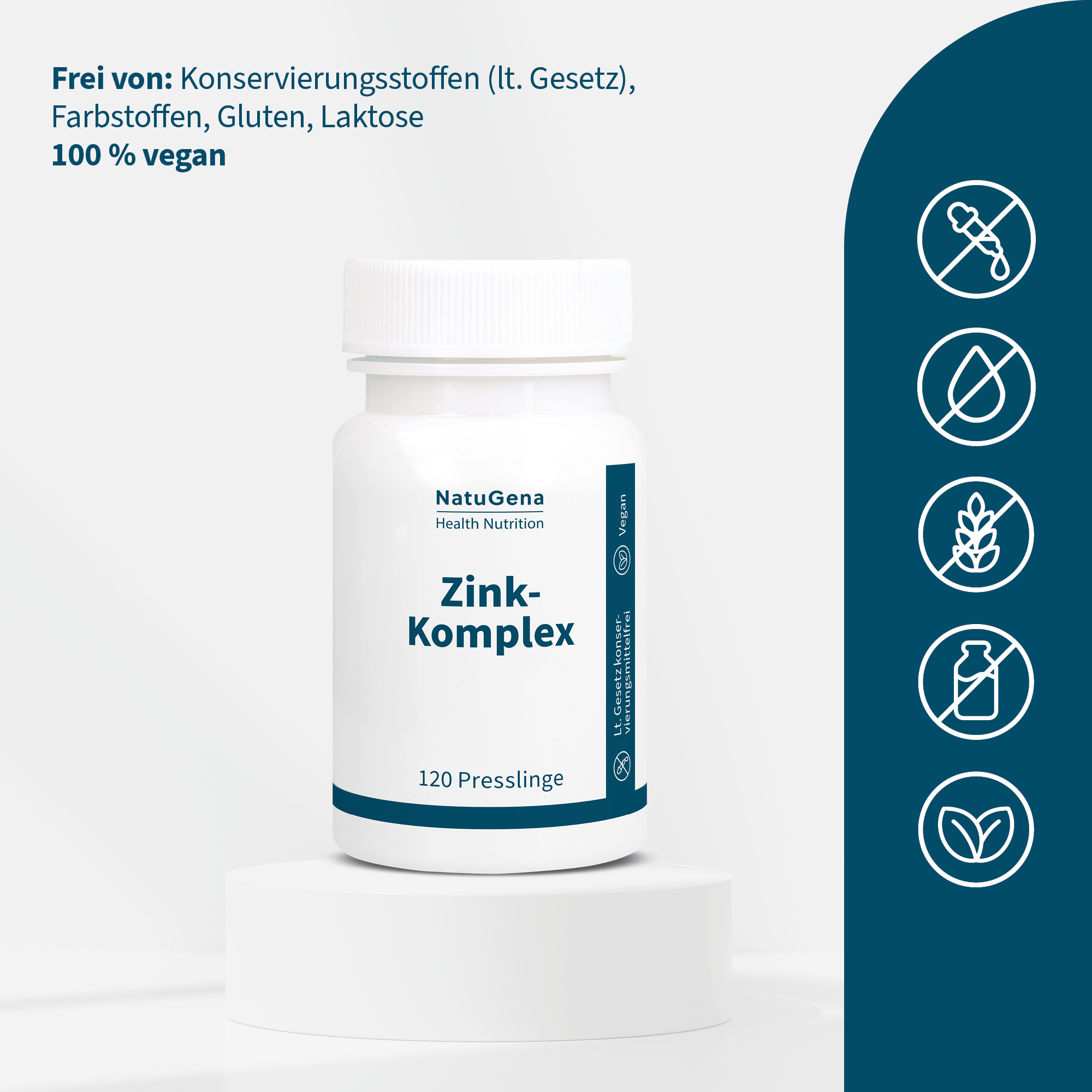 NatuGena Zink-Komplex 40 g Presslinge