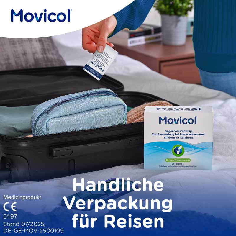 Movicol Schoko Pulver 50 St Pulver zur Herstellung einer Lösung zum Einnehmen