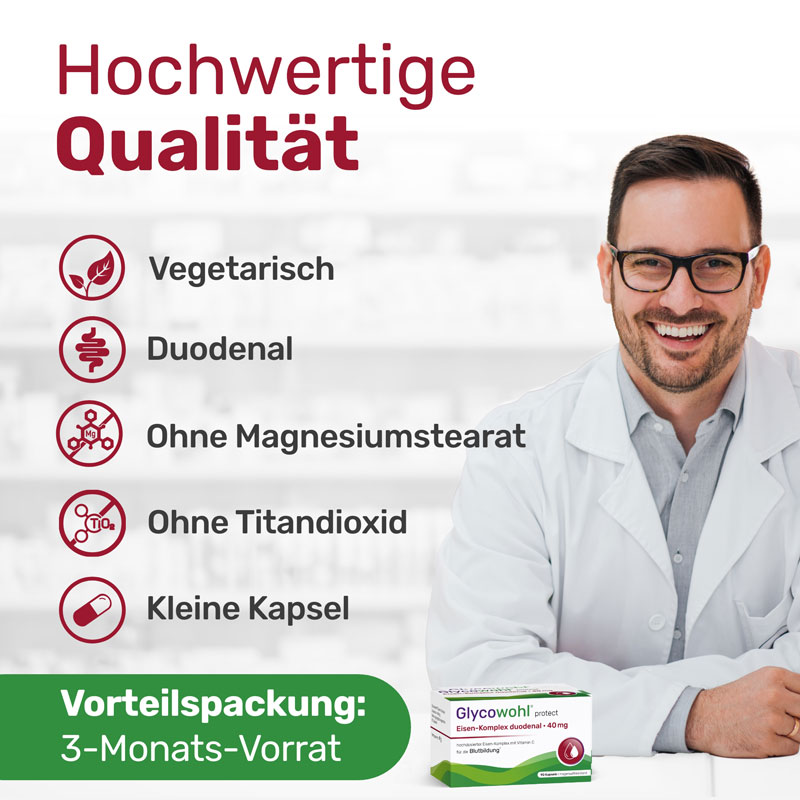 Glycowohl  protect Eisen-Komplex duodenal 40 mg 90 St Kapseln
