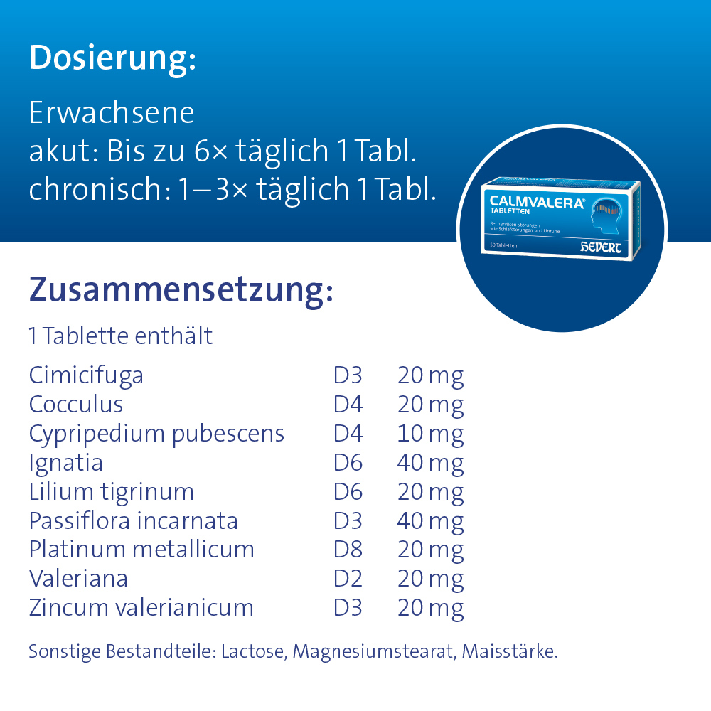 CALMVALERA HEVERT - Bei nervöser Unruhe und Schlafstörungen 200 St Tabletten