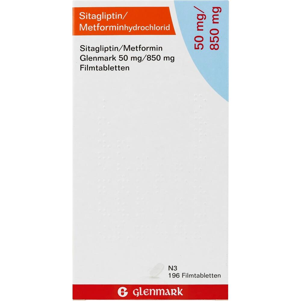 Sitagliptin/Metforminhydrochlorid 50 mg/850 mg 196 St Filmtabletten