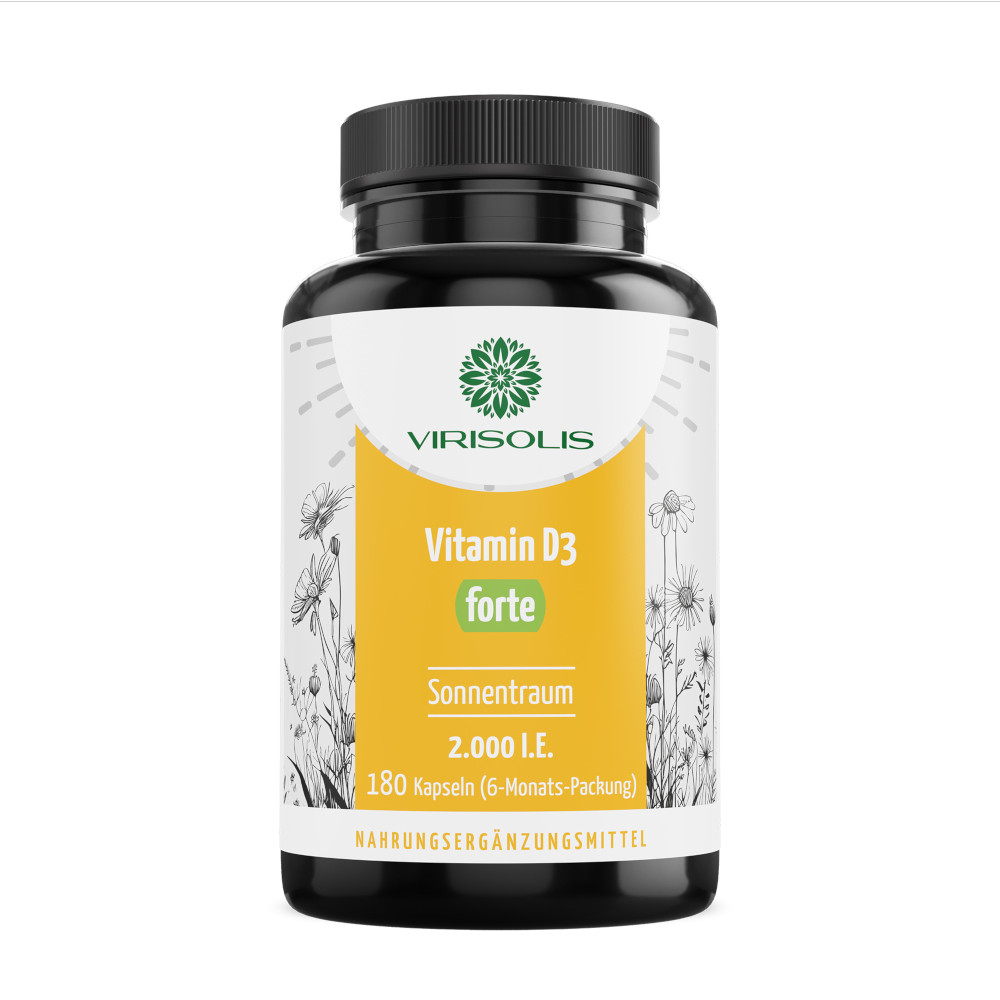 VIRISOLIS Vitamin D3 forte Sonnentraum 2000 I.E. 180 St Kapseln