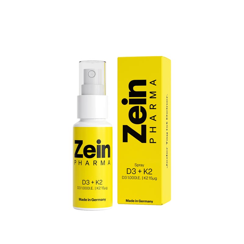 Zein Pharma VITAMIN D3+K2 Spray Pfefferminz-Geschmack 1.000 I.E. 15µg 25 ml Spray