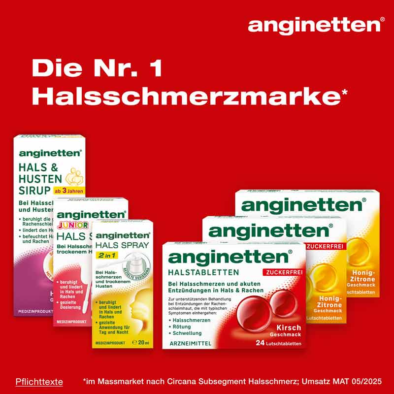 anginetten HALSTABLETTEN ZUCKERFREI 24 St Lutschtabletten