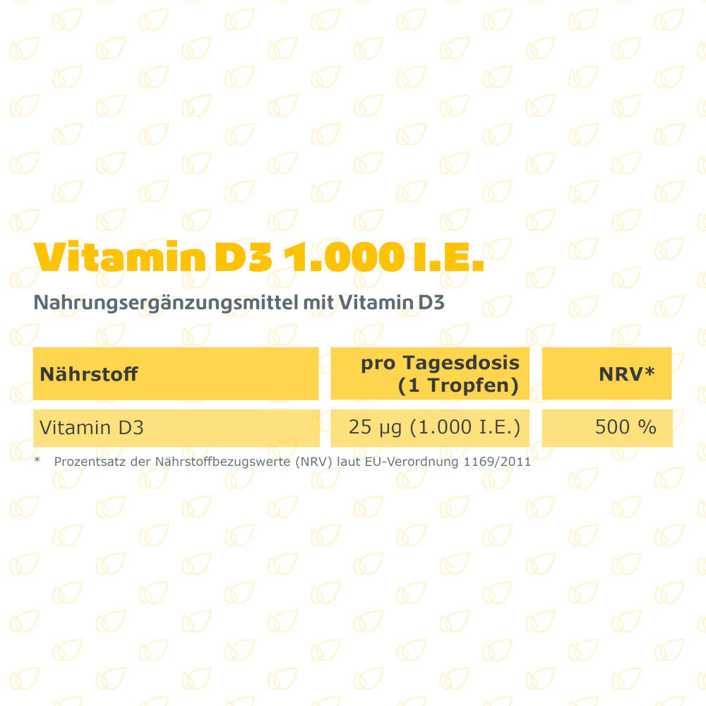 Vitamin D3 Tropfen 1.000 I.E.  50 ml Tropfen