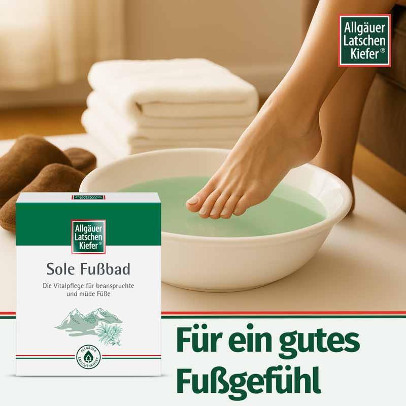 Allgäuer Latschen Kiefer Sole Fußbad 10X10 g Bad