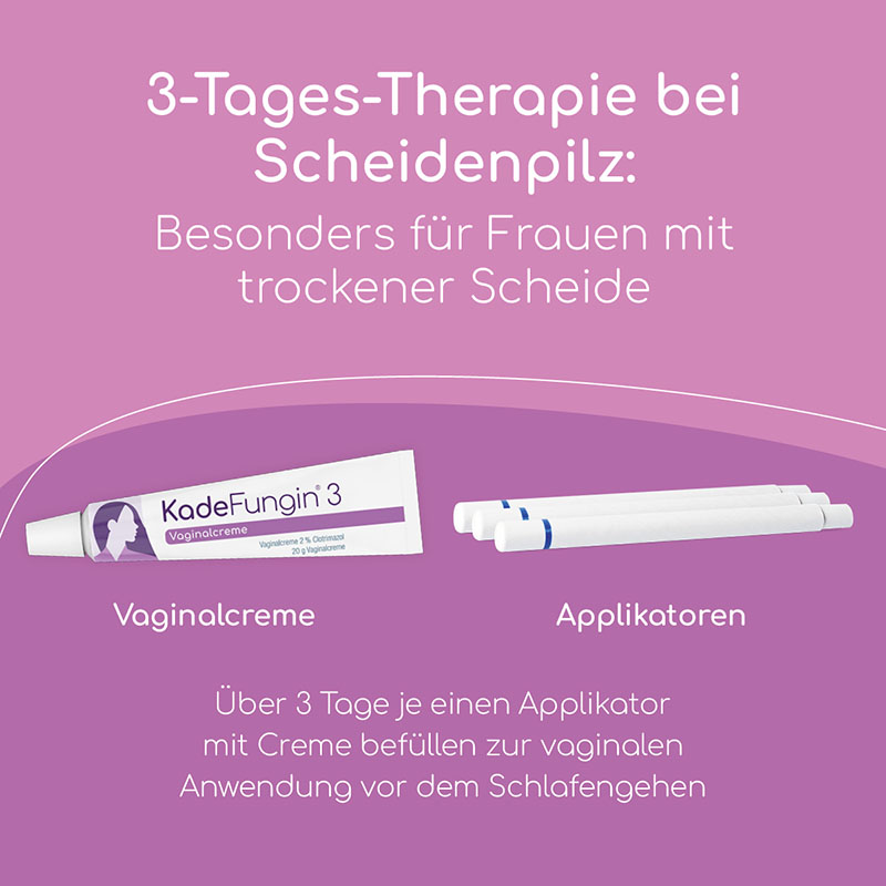 KadeFungin 3 bei Scheidenpilz Vaginalcreme 20 g Vaginalcreme