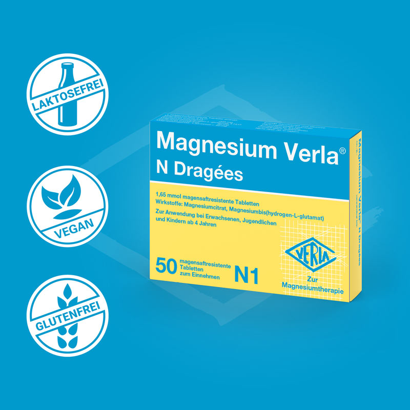Magnesium Verla N Dragees 50 St Tabletten magensaftresistent