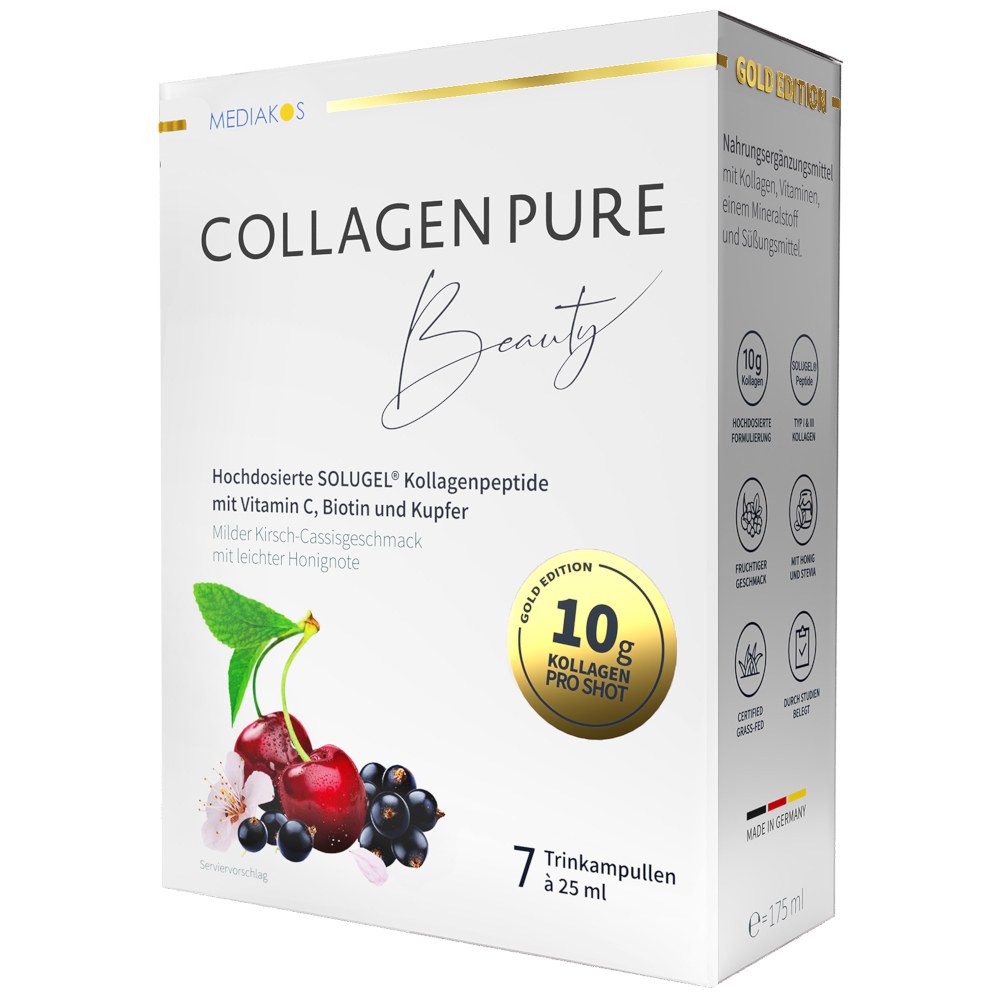 COLLAGEN PURE Beauty - Gold Edition 7X25 ml Trinkampullen