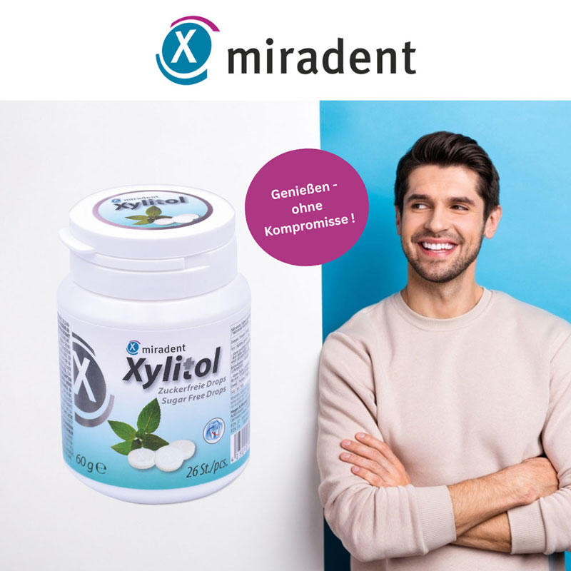 miradent Xylitol Minze 26 St Bonbons
