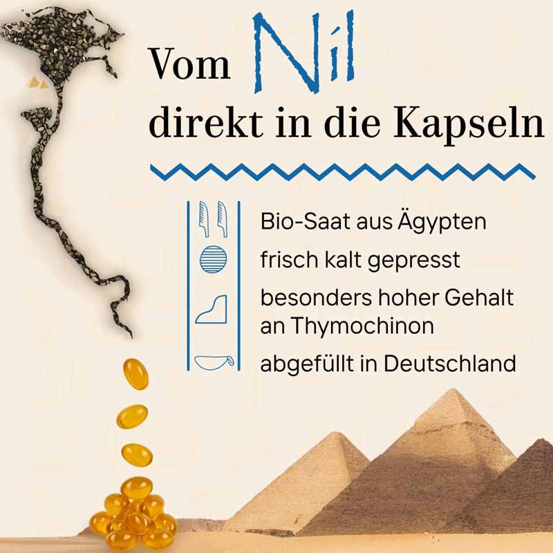SCHWARZKÜMMEL ÄGYPT pur Kapseln 60 St Kapseln