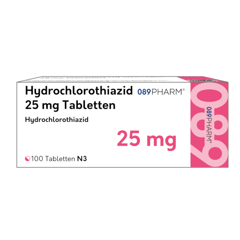 Hydrochlorothiazid 089PHARM 25 mg 100 St Tabletten