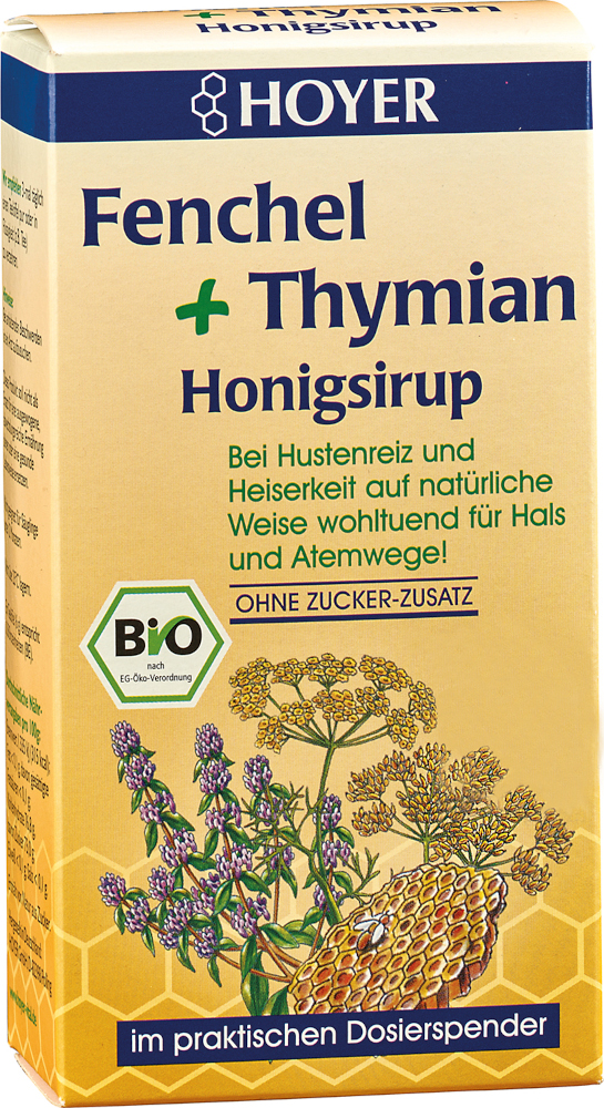 HOYER Fenchel+Thymian Honigsirup 250 g Sirup