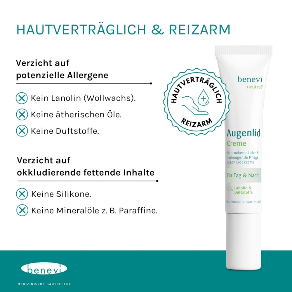 BENEVI Neutral Augenlid-Creme 15 ml Creme
