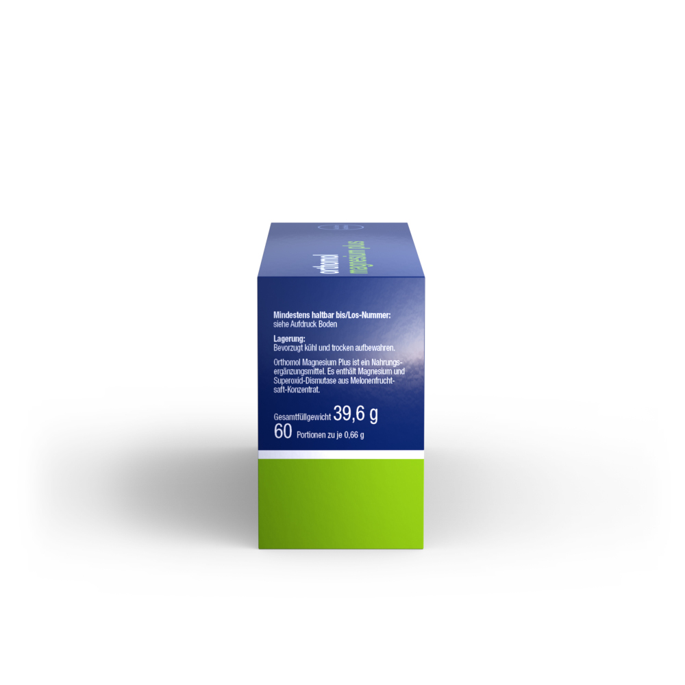 orthomol magnesium plus - mit 150 mg Magnesium und Superoxid-Dismutase aus Melonenfruchtsaft-Konzentrat - Kapseln
