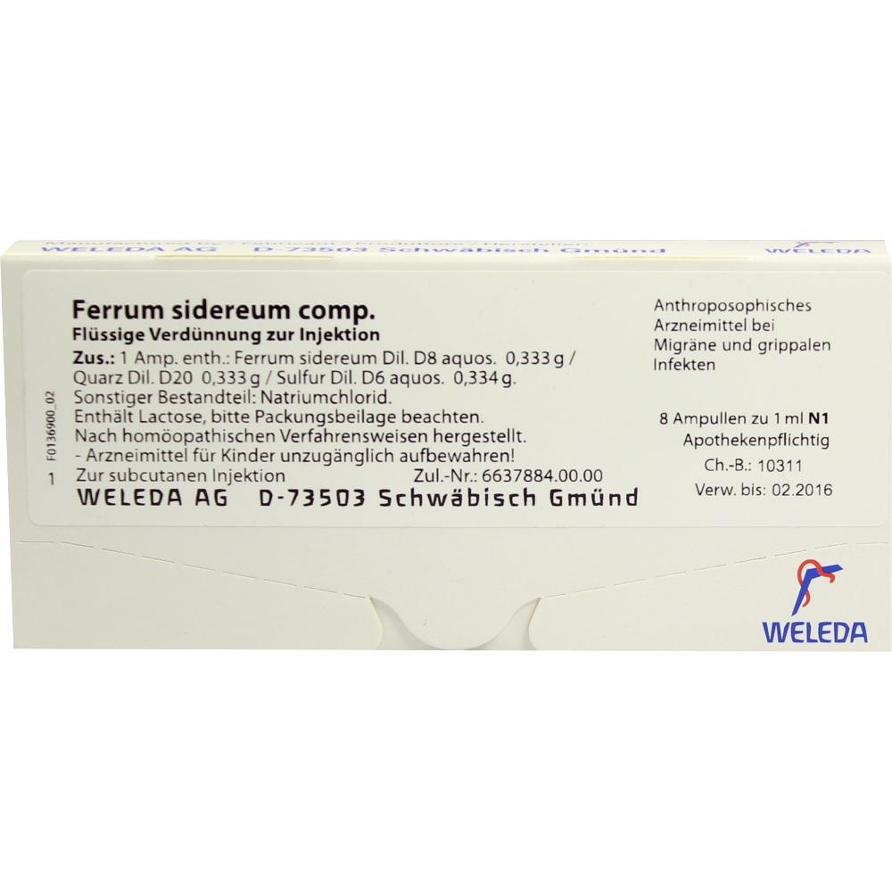 WELEDA FERRUM SIDEREUM COMP.Ampullen 8X1 ml Ampullen