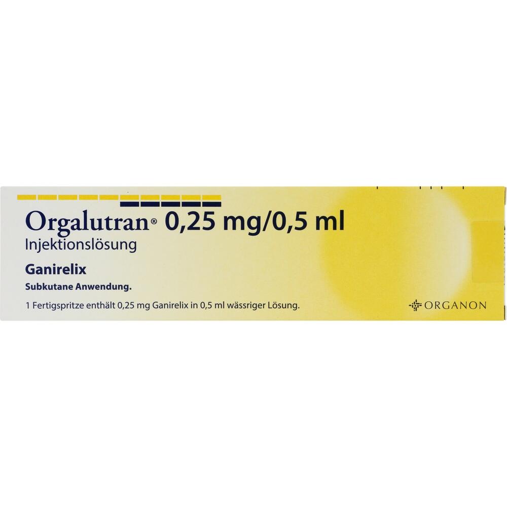 ORGALUTRAN 0,25 mg/0,5 ml Inj.-Lsg.i.e.Fertigspr. 1X1 St Injektionslösung