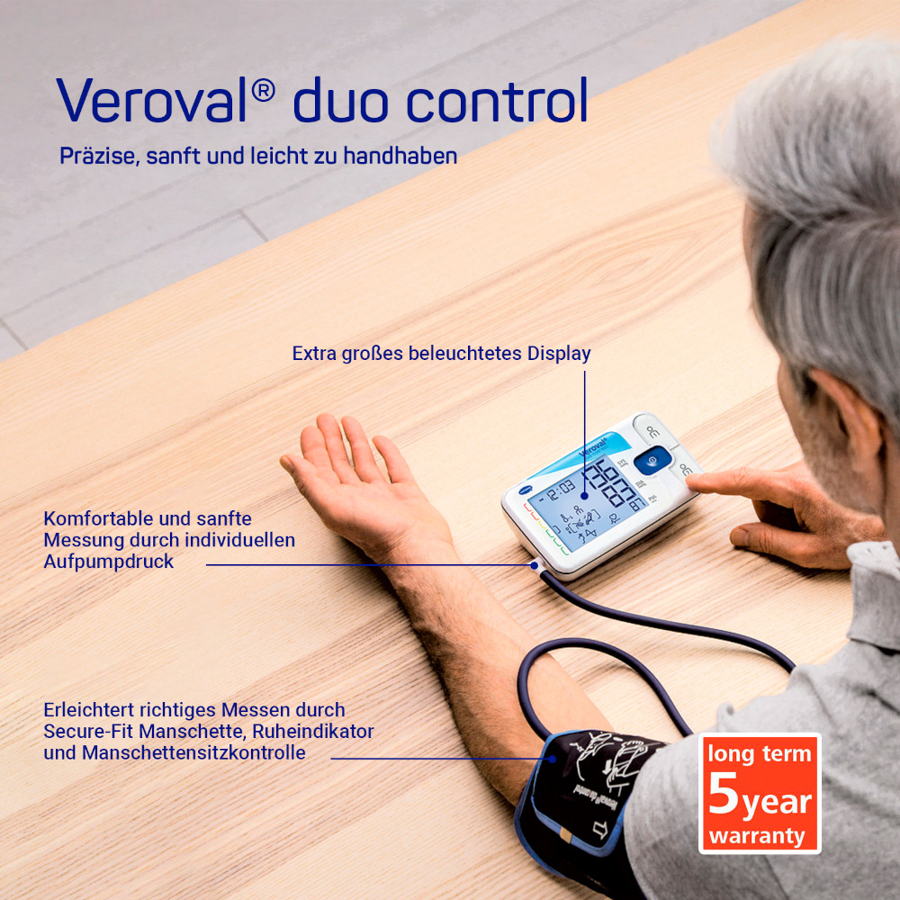 Veroval Duo Control Blutdruckmessgerät Medium 1 St