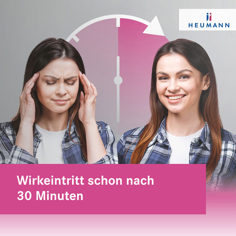 Sumatriptan HEUMANN bei Migräne 50 mg 2 St Filmtabletten