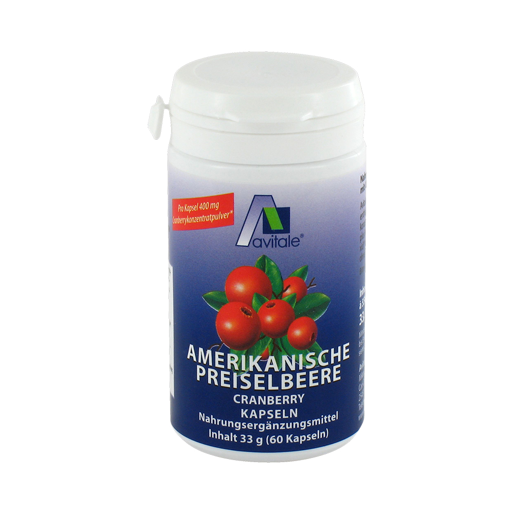 Avitale PREISELBEERE amerikanisch 400 mg Kapseln 60 St Kapseln