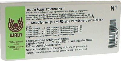 Iscucin Populi Potenzreihe II Ampullen 10X1 ml Ampullen