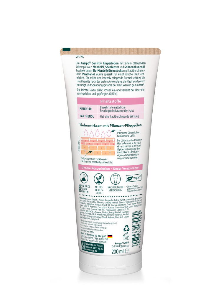 Kneipp Sensitiv Körperlotion 200 ml Lotion