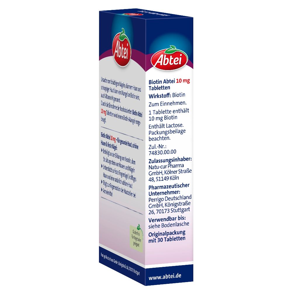 Abtei Biotin 10 mg 30 St Tabletten