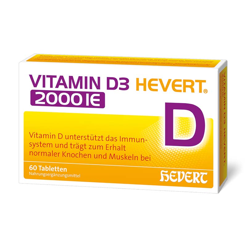VITAMIN D3 HEVERT 2.000 I.E.  60 St Tabletten