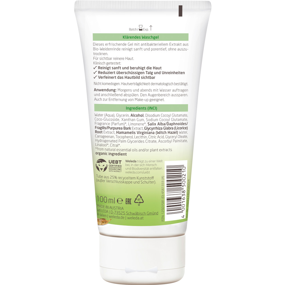 Weleda Naturally Clear Klärendes Waschgel 100 ml Gel
