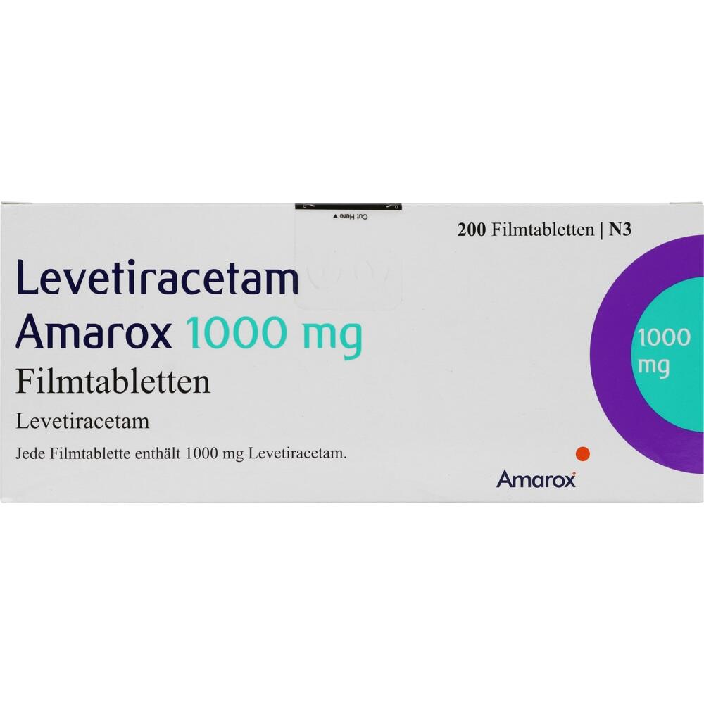Levetiracetam Amarox 1000 mg 200 St Filmtabletten