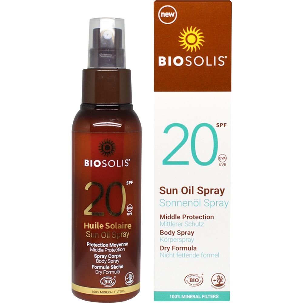 BIOSOLIS Bio Sonnenöl Spray LSF 20  100 ml Spray