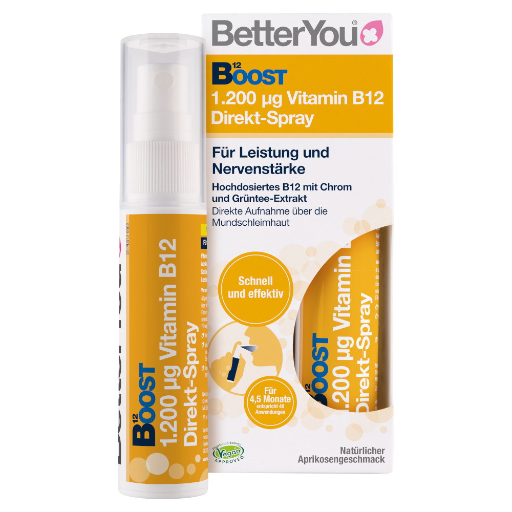 BetterYou Boost 1.200 µg Vitamin B12 Direkt-Spray 25 ml Spray