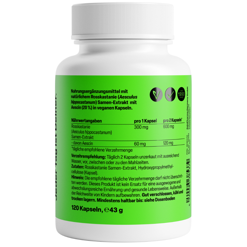 Zein Pharma Rosskastanien Aktiv 300 mg 120 St Kapseln