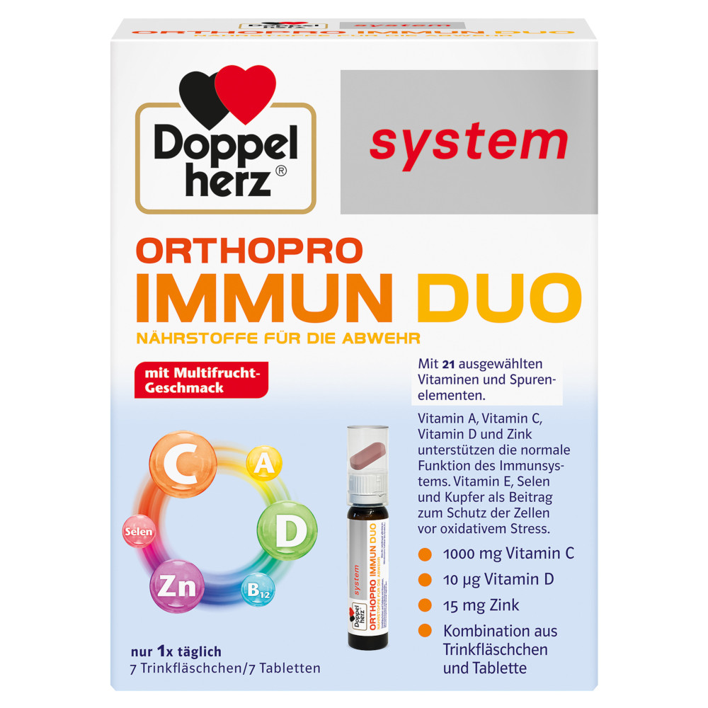 Doppelherz system ORTHOPRO IMMUN DUO 7 St Trinkampullen