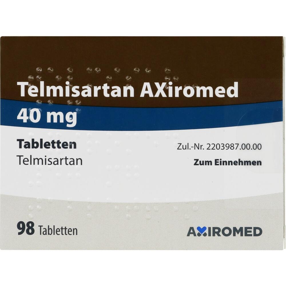 Telmisartan AXiromed 40 mg  98 St Tabletten