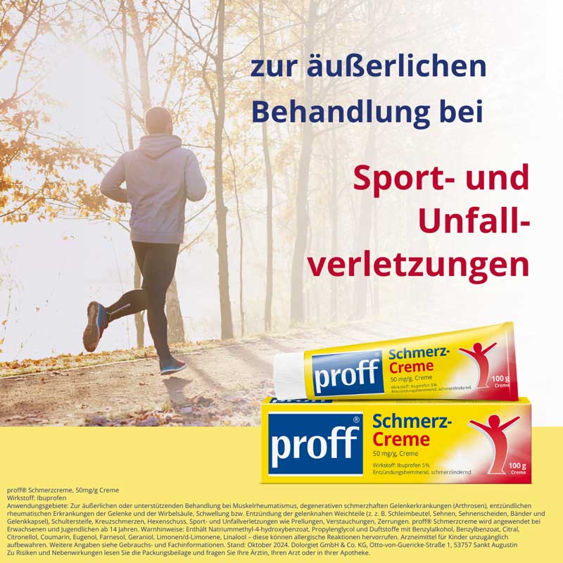 Proff Schmerzcreme 50mg/g 100 g Creme