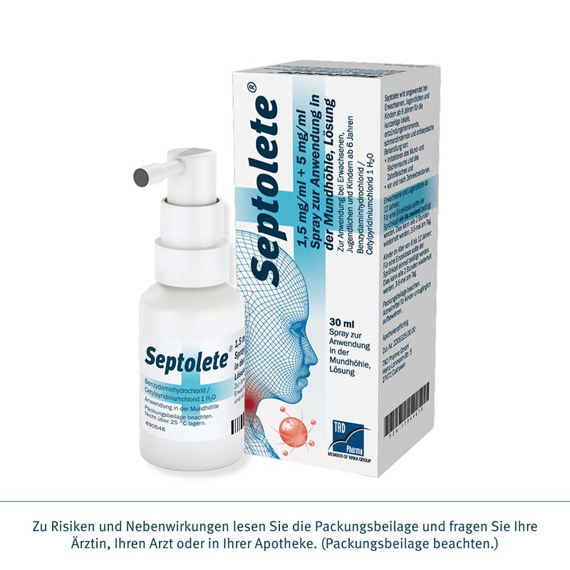 Septolete 1,5 mg/ml + 5 mg/ml Spray 30 ml Spray