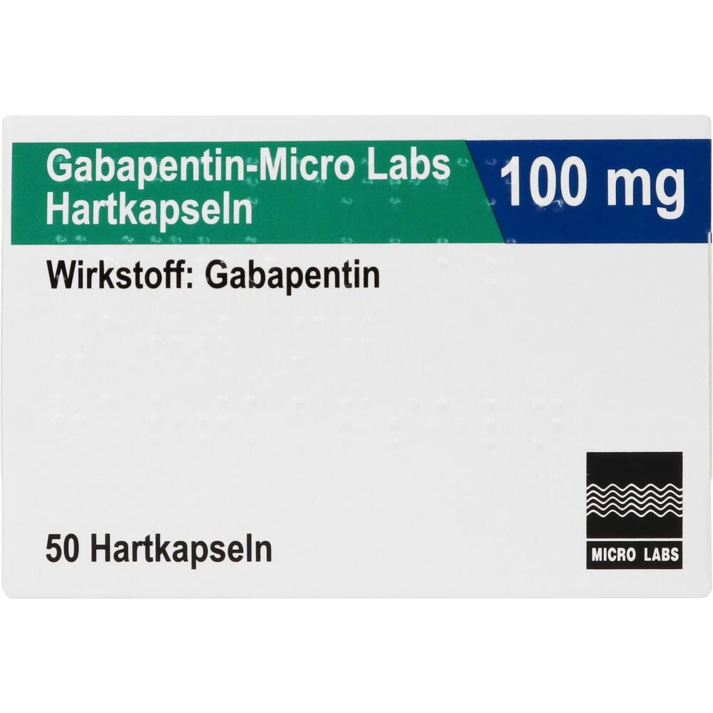 Gabapentin-Micro Labs 100mg 50 St Hartkapseln