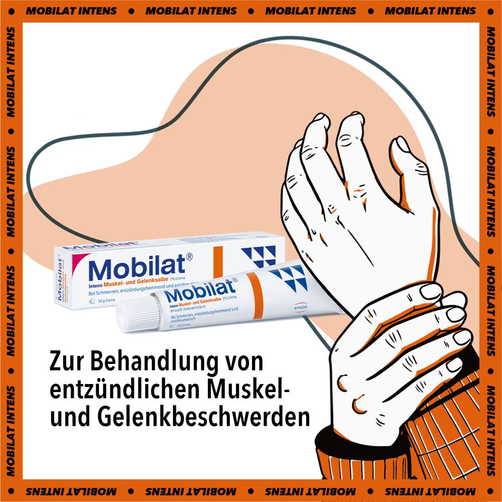 Mobilat Intens Muskel- und Gelenksalbe 3% 50 g Creme