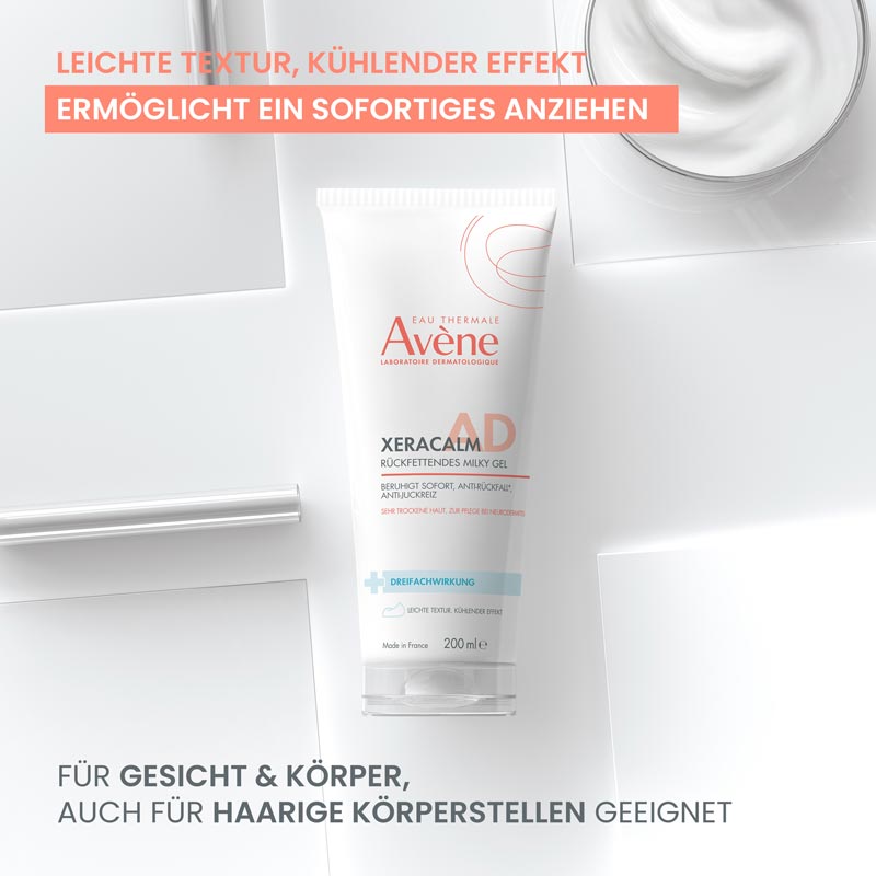 Avène XERACALM AD RÜCKFETTENDES MILKY GEL  200 ml Gel