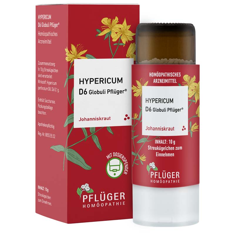 Hypericum D6 Globuli Pflüger 10 g Globuli