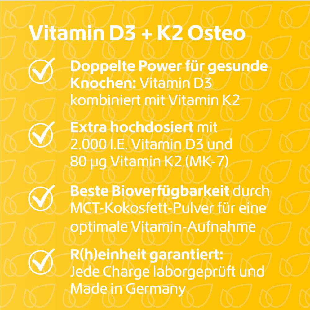 R(h)ein Nutrition Vitamin D3 + K2 Osteo 120 St Kapseln