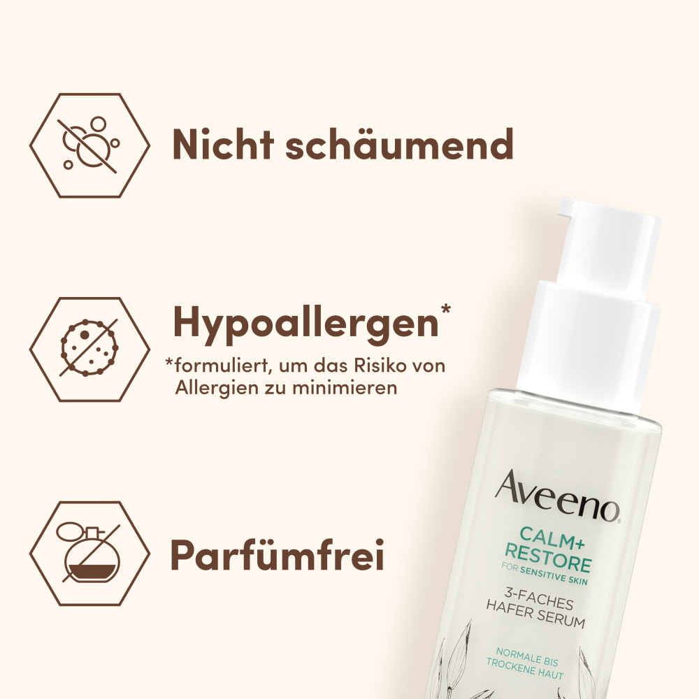 Aveeno CALM+RESTORE 3-faches Hafer Serum 30 ml Lotion