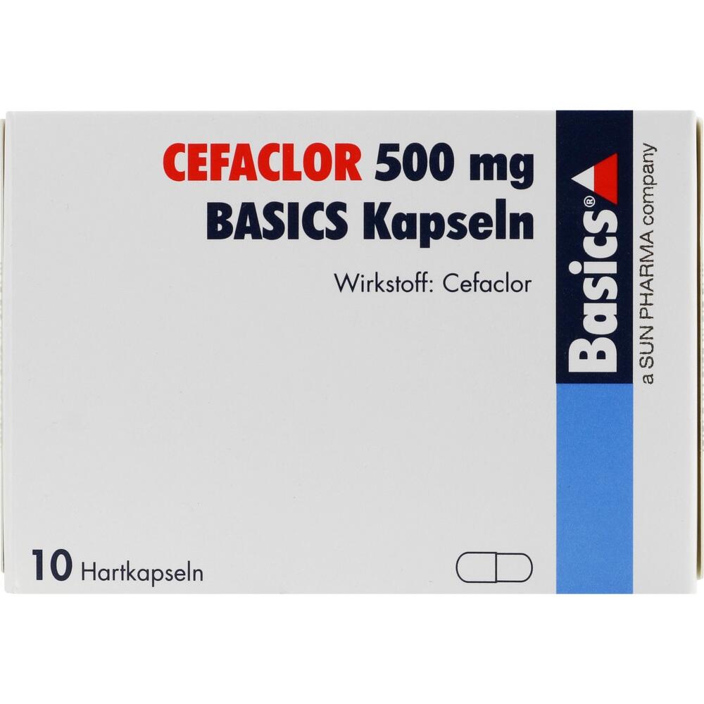 Cefaclor 500mg BASICS 10 St Hartkapseln
