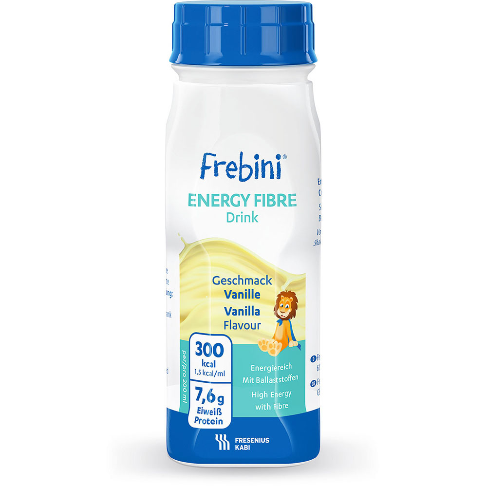 Frebini Energy Fibre Trinknahrung Vanille 4X200 ml Fl&uuml;ssigkeit