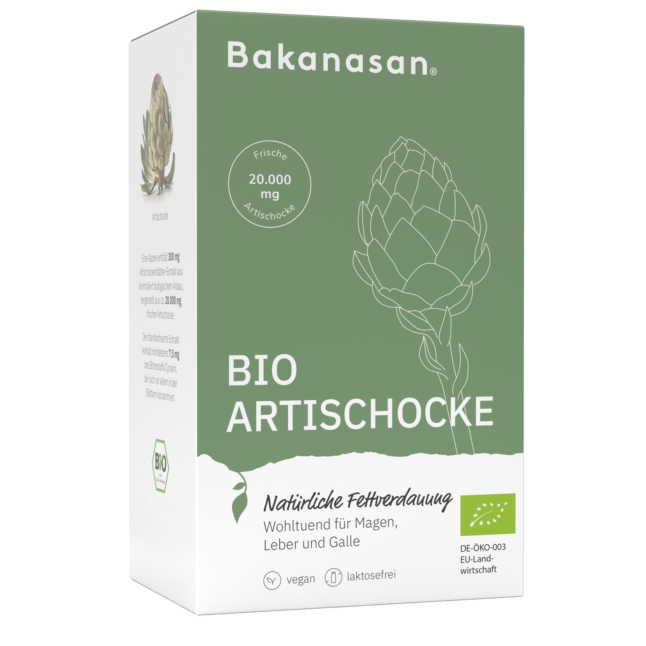 Bakanasan BIO ARTISCHOCKE 100 St Kapseln