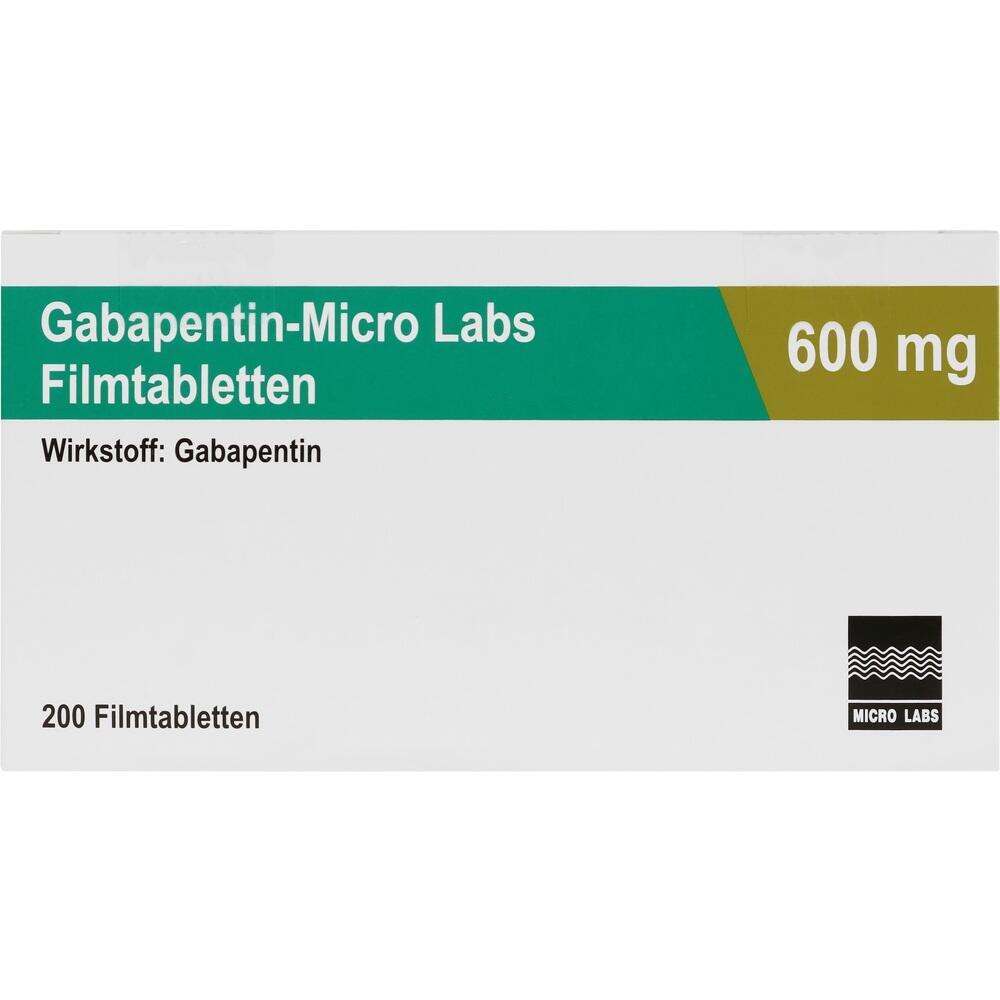 Gabapentin-Micro Labs 600mg 200 St Filmtabletten
