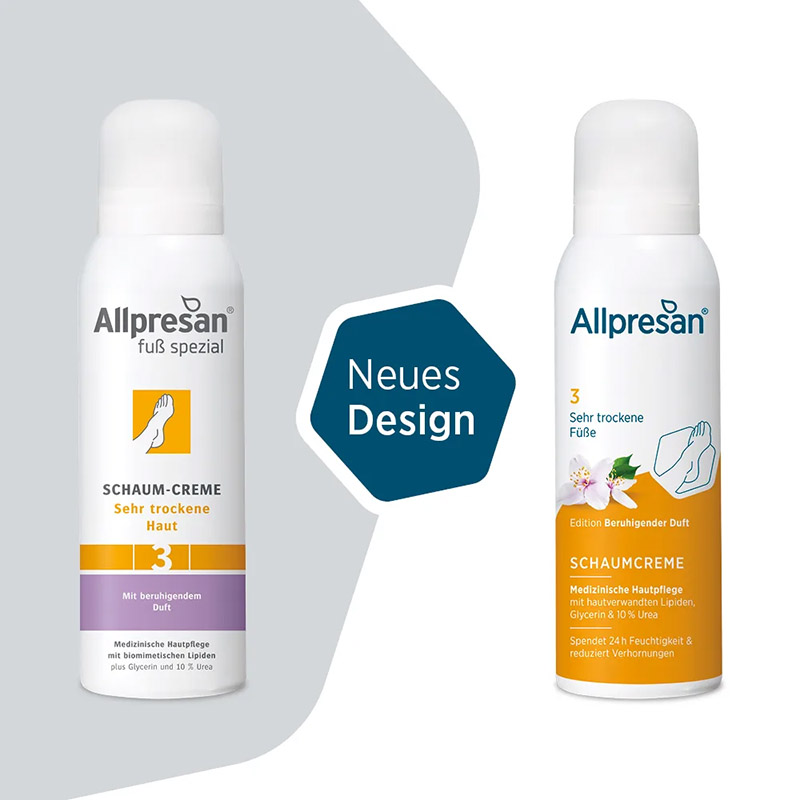 Allpresan fuß spezial SCHAUM-CREME Nr. 3 Mit beruhigendem Duft 125 ml Schaum