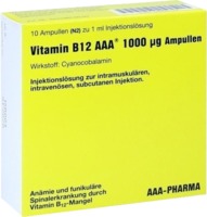 VITAMIN B12 AAA 1.000 µg Ampullen 10X1 ml Injektionslösung